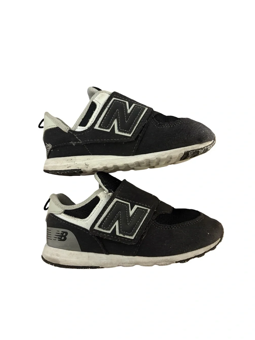 New Balance 574 Hook & Loop Toddler Sneakers Black Size 9C